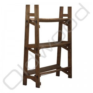 Vintage houten winkelstelling Vintage houten winkelstelling
